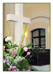 Altar Flowers Mass Card