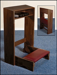 FOLDING KNEELER-WALNUT FINISH