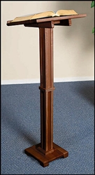 STANDING LECTERN-WALNUT FINISH