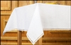 Lace Trimmed 100% Linen Altar Frontal