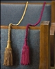 Wghtd Pew Ropes/Tassels-Brg 4p