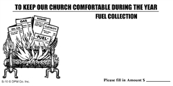 Church Fuel Collection Envelope