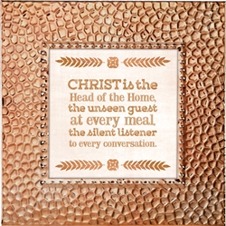 Christ/Home Touch of Vintage Copper frame Tabletop Christian Verses - 7 x 7