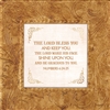 Numbers 6:24-25 Touch of Vintage Gold frame Tabletop Christian Verses - 7 x 7