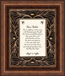 Dear Pastor frame Tabletop Christian Verses - 11 x 13