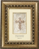 Joshua 24:15 Shimmering Faith Crosses Gold frame Tabletop Christian Verses - 8x 10