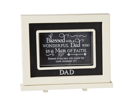 Dad Chalkboard Messages frame Tabletop Christian Verses - 9 x 7