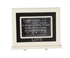 Love Chalkboard Messages frame Tabletop Christian Verses - 9 x 7