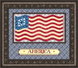 God Bless America Wall Art -22 x 19