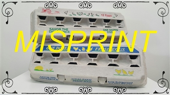 12ct Misprint Egg Cartons - 140pcs