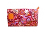 KaraB Commuter Wallet Orange Paisley