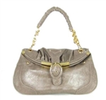 Melie Bianco W8-34 Taupe BUCKLE FRAME BAG