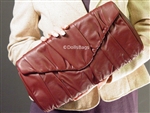 Nicole Miller Cory Clutch Oxblood Silky