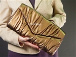 Nicole Miller Cory Clutch Bronze Silky