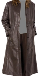 full length lambskin leather coat