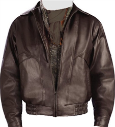 lamb leather bomber jacket