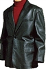 lambskin 2-button blazer