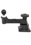 Universal Horizontal Mount with Straight Swing Arm and 1.5 Inch Diameter Ball