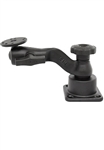 Universal Horizontal Mount with Bent Swing Arm and 2.5" Diameter Plate