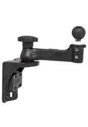 Universal Vertical Mount with Straight Swing Arm and 1.5 Inch Diameter Ball