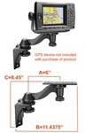 Vertical Surface Base with 6 Inch Bent Swing Arm and Universal 6.25 Inch x 2 Plate (RAM-111U Series Compatible)