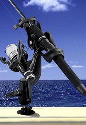 RAM-ROD 2000 Fishing Rod Holder with RAM-ROD Revolution Ratchet/Socket System and Tallon Receiver Base