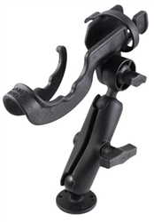 RAM-ROD 2000 Fishing Rod Holder with RAM-ROD Revolution Ratchet/Socket System and Round Flat Surface Base