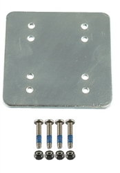 RAM 3" x 3" Backer Plate w/ AMPS Hole Pattern (Fits RAM-B-202U, RAM-202U) & 1.5" x 2" Hole Pattern