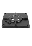 6 Inch Square Plate with AMPS Hole Pattern