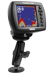 2.5" Dia. Base with 1" Dia. Rubber Ball, Standard Sized Length Arm and RAM-B-202-G2U 2.5" Dia. Plate for Selected Garmin Marine Devices (Light Duty)