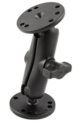 2.5 Inch Diameter Base with Standard Sized Length Arm and 2.5 Inch Diameter Mounting Plate