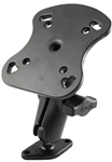 Diamond Shaped Base with 1" Dia. Rubber Ball, Standard Sized Length Arm and Marine Plate for Specified Humminbird, Lowrance, Raymarine Apelco Models