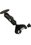 Aviation Yoke "C" Clamp Base (Accommodates 0.625" to 1.25" Rail Diameter) with Standard Sized Arm and 2.5 Inch Dia. Plate with 1/4"-20 Male Aluminum Camera Stud