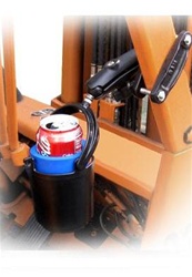 1.5 Inch Square Rail Clamp with Self Leveling Drink Holder (Fits Bottles 2.5” to 3.5” dia.)