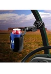 ATV/UTV U-Bolt or Strap Base (U-Bolt Fits .5 to 1.25" Dia., Strap Base Fits 1.57 to 2.5" Dia.) with Standard Sized Length Arm and Self Leveling Cup Holder (Fits Bottles 2.5” to 3.5” dia.)