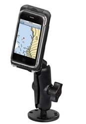 Flat Surface Mount with SMALL RAM-HOL-AQ7-1CU Aqua Box Pro 10 Waterproof Smartphone Holder