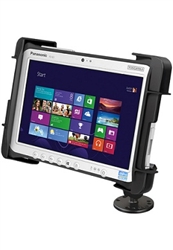 2.5 Inch Dia. Base & Standard Sized Length Arm with RAM-HOL-TAB19U Holder for Panasonic Toughpad FZ-G1 (Fits WITHOUT Case)