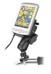 Handlebar Mount with Zinc U-Bolt (Fits .5 to 1.25 Dia.), Standard Sized Length Arm & Garmin RAM-HOL-GA11U Cradle Adapter