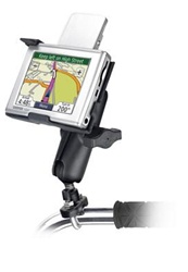 Handlebar Mount with Zinc U-Bolt (Fits .5 to 1.25 Dia.), Standard Sized Length Arm & Garmin RAM-HOL-GA21U Holder (Selected nuvi 300 Series)