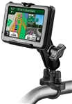 Handlebar Mount with Zinc U-Bolt (Fits .5 to 1.25 Dia.), Standard Sized Length Arm & Garmin RAM-HOL-GA25U Holder (Selected nuvi 200 WIDE & 465 Series)