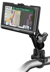 Handlebar Mount with Zinc U-Bolt (Fits .5 to 1.25 Dia.), Standard Sized Length Arm & Garmin RAM-HOL-GA57U Holder (Selected nuvi 2557, 2577, 2597 Series)