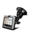 Single 3.25" Dia. Suction Cup Base with Twist Lock, Aluminum Standard Length Sized Arm and Garmin RAM-HOL-GA24U Holder (Selected nuvi 200 Series (NON Wide Series))
