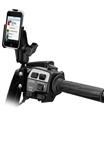 Brake/Clutch Assembly Mount or U-Bolt Handlebar Mount with Standard Sized Arm and Apple RAM-HOL-AP4U Holder (iPod Touch 1st Gen WITHOUT Case or Cover)