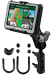 Brake/Clutch Assembly Mount or U-Bolt Handlebar Mount with Standard Sized Arm and Garmin RAM-HOL-GA25U Holder (Selected nuvi 200 WIDE & 465 Series)