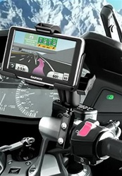 Brake/Clutch Assembly Mount or U-Bolt Handlebar Mount with Standard Sized Arm and Garmin RAM-HOL-GA45U Holder (Selected nuvi 2400 Series)