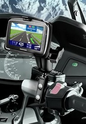 Brake/Clutch Assembly Mount or U-Bolt Handlebar Mount with Standard Sized Arm and TomTom RAM-HOL-TO9U Holder (Selected GO 740 Live Series)