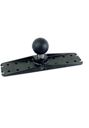 Universal 11 Inch x 3 Inch Mounting Plate with 2.25 Inch Diameter Rubber Ball and STEEL Reinforced Post