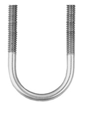 Handlebar or Rail Base 1.25 Inch Diameter Stainless Steel U-Bolt (No Hardware)