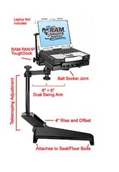 Toyota Tundra (2000-2006) Panasonic Toughbook Laptop Mount System