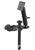 8 Inch Upper Tele-Pole with Flange, Articulating Single Swing Arm and VESA Plate Mount